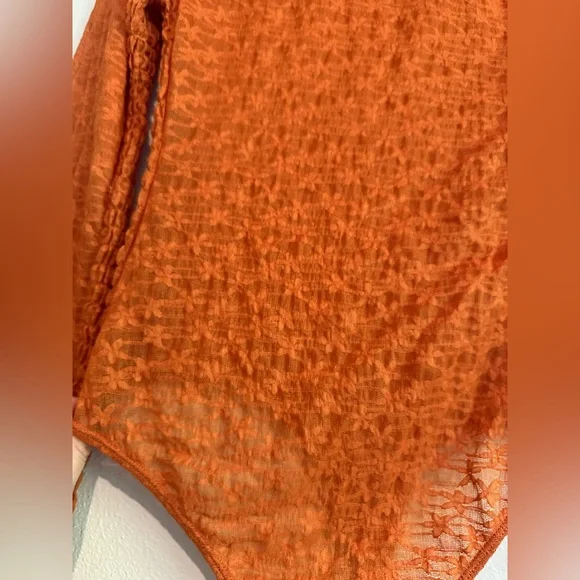 Free People Intimately Burnt Orange Bodysuit - Picture 3 of 5